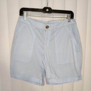 NWT style& co sky Blue Bermuda shorts size 8p
